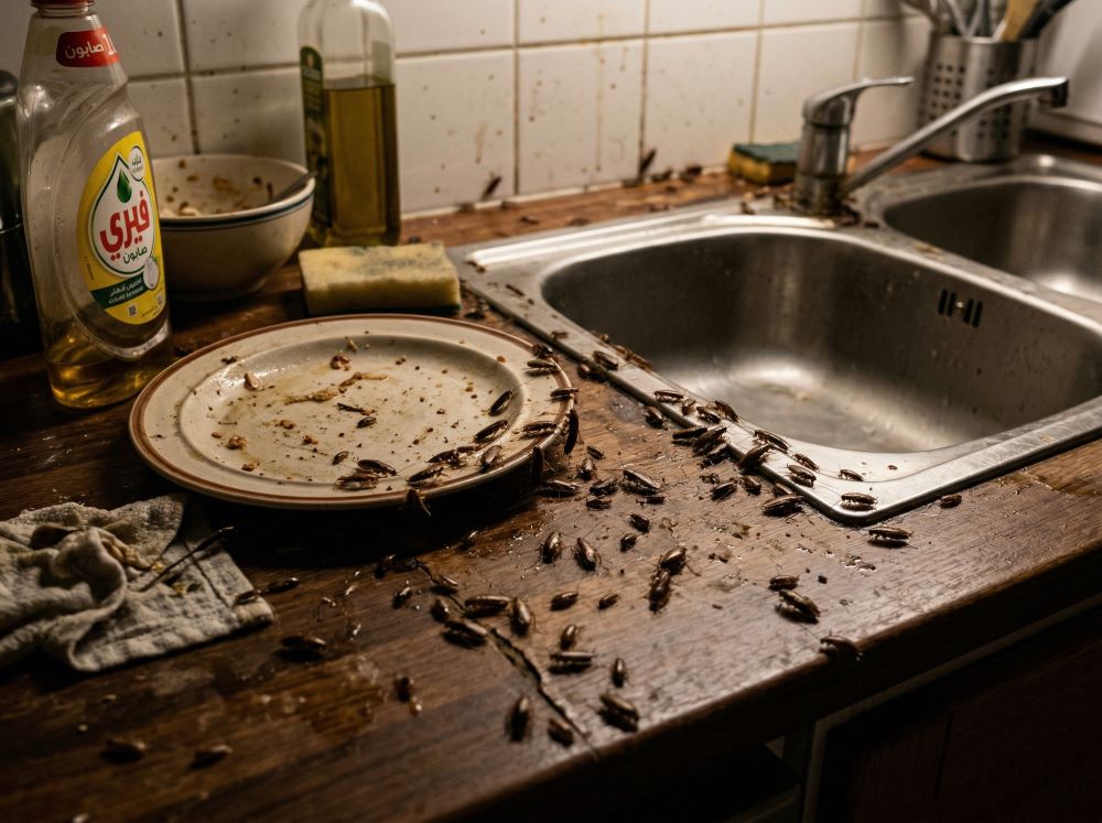 لماذا تنتشر الصراصير الصغيرة في مطابخ الرياض